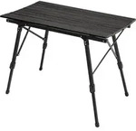 Jawinio - Campingtisch Klappbar Falttisch H&ouml;henverstellbar Aluminium Schwarz