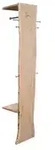 Massivmoebel24 - Garderobe Akazie 36x40x200 Natur Lackiert Pure Acacia 714