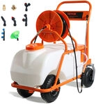 Mophorn - Vevor Rasenspr&uuml;her Mit R&auml;dern, Einstellbarer Druck 0&ndash;90 Psi,
