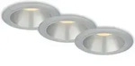 Briloner - Led Einbauleuchten Bad 3er-set Innenreflektor Silber 4,9w &Oslash;9,5 Cm...