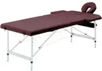 Vidaxl Massageliege Klappbar 2-zonen Aluminiumgestell Bordeaux-lila