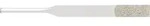 Pferd Tools Diamantfeile F&uuml;r Handfeilger&auml;t Flachkonisch 6,3x1,0x73 Mm Schaft&oslash;3 Mm