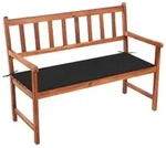 Vidaxl Garden Bench With Cushion 120 Cm Solid Acacia Wood