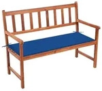Gartenbank Mit Auflage 120 Cm Massivholz Akazie Vidaxl