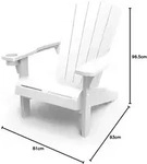 Keter Alpine Adirondack Stuhl Wei&szlig;