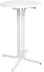 Stehtisch Sylt Wei&szlig;, 70cm &empty; - Beautissu