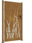 Gartentor 105x180 Cm Cortenstahl Gras-design Vidaxl