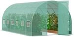Begehbares Tunnel-gew&auml;chshaus, 6,8 X 2,3 X 2,3 M, Foliengew&auml;chshaus-tunnel,