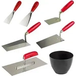 Dema - Maurer Set 7 Tlg. Gl&auml;ttkelle, Maurerkelle, Putzkelle, Gipserspachtel,