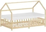 Ml-design Kinderbett Hausbett 120x200 Cm Mit Matratze, Rausfallschutz, Dach &