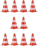 100 X Warnkegel Im Set, Stapelbar, Verkehrsh&uuml;tchen, Im Schn&uuml;rbeutel,