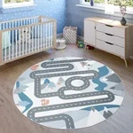 Paco Home - Kinderteppich Spielteppich Teppich Kinderzimmer Stra&szlig;en Design Mit