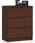 Akord - Kommode K60 Wenge 60 Cm 3 Schubladen B60 X H77 X T40 Cm