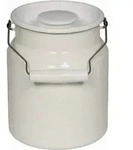 Riess Milch Suppe Tragkanne Mit Deckel 2 Liter Emaille Classic Weiss