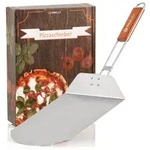 Pizzaschaufel Mit Bambus Griff 25,5 X 30,5 Cm Edelstahl Schieber - Mahlzeit