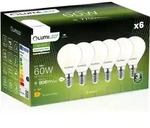 6x Led-lampe E14 Kugel P45 7w = 60w 806lm 4000k Neutralleiter 360&deg;