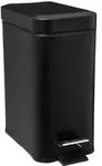5five Simply Smart - Rechteckiger Abfalleimer Soft Close Edelstahl 5l Schwarz -...