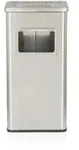 Standaschenbecher / Aschenbecher Clean I Edelstahloptik Hjh Office