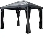 Sojag Aluminium Pavillon Kiruna 10x12 Schwarz