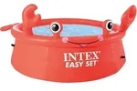Happy Crab Kinderpool Aufblasbar Easy Set 183x51 Cm Intex