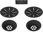 Accessoires - Ablaufset C-overflow, F&uuml;r Doppelsp&uuml;ltische, Blackedition,...