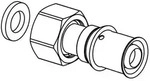 Uponor S-press Plus Verschraubung Ig, 32mm X G 1 1/4" Sn