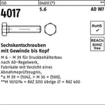 Iso 4017 Sechskantschraube Vg Nach Ad W7 F&uuml;r Druckbeh&auml;lterbau M16x25 Stahl 5.6