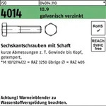 Sechskantschraube Iso 4014 M.schaft M 6 X 65 10.9 Galvanisch Verzinkt