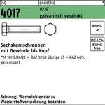 Iso 4017 Sechskantschraube Vg M27x110 Stahl 10.9 Galvanisch Verzinkt 10 Stk