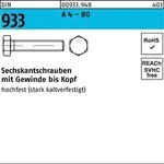 Din 933 Sechskantschraube Vg M14x60 Edelstahl A4 80 Blank 50 Stk
