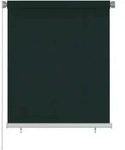 Au&szlig;enrollo 120x140 Cm Dunkelgr&uuml;n Hdpe Vidaxl