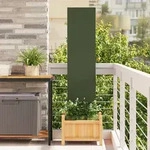 Vidaxl Garden Privacy Screen Olive Green 32 X 140 Cm Cold-rolled Steel