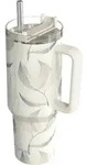 Quokka Stream - Edelstahl-thermosbecher 1200 Ml Mit Strohhalm (baumwolle)