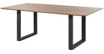 Esstisch Akazie 180x90 Natur Lackiert / U-beine Anth. Matt Swiss Edge
