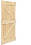T&uuml;r Narvik 100 X 210 Cm Massivkiefer (unbehandelt) Natur Vidaxl