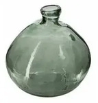Atmosphera - Runde Vase - Recyceltes Glas - Khakigr&uuml;n D23 Cm Cr&eacute;ateur...