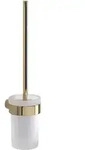 Sapho Gedy Pirenei - Wand-wc-b&uuml;rste Mit Halter, Gold/glas Satin Pi330387