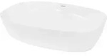 Ecd Germany - Waschbecken Waschtisch 605x380x140 Mm Aus Keramik Oval Wei&szlig; -