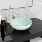Waschbecken Hartglas 35x12 Cm Wei&szlig; Vidaxl