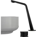 Waschtischarmatur Bernstein Xelo-flex 260 Hoher Auslauf Schwarz Matt