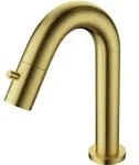 Aloni - Kaltwasserarmatur Gold Geb&uuml;rstet F&uuml;r Waschtisch Oder Waschbecken 1/2...