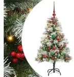 K&uuml;nstlicher Weihnachtsbaum Gr&uuml;n Und Wei&szlig; 120 Cm Vidaxl
