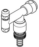 Grohe Was-ventil Eckfix Design-griff 3/8'' Mit R&uuml;ckflussverhinder Und Rohrbel&uuml;fter