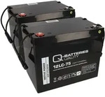 Quality Batteries - Ersatzakku F. Sopur Power-serie 2 X 12v 75ah Blei Agm...