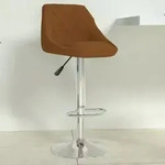 Barhocker Braun Samt Vidaxl