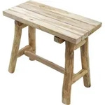 Teakholz Blumenhocker Natur Rechteckig - 43 X 38 Cm - Massivholz Deko Bank...