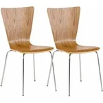 2er Set Besucherstuhl Aaron Eiche
