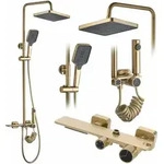 Rea Duschset Helix Brush Gold