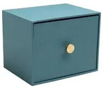 Aufbewahrungsbox Exacompta Papierstruktur Blau Gr&uuml;n 1 St&uuml;ck