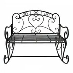 Spetebo - Metall Schaukelbank 2-sitzer - 110 X 101 X 94 Cm - Outdoor Lounge...